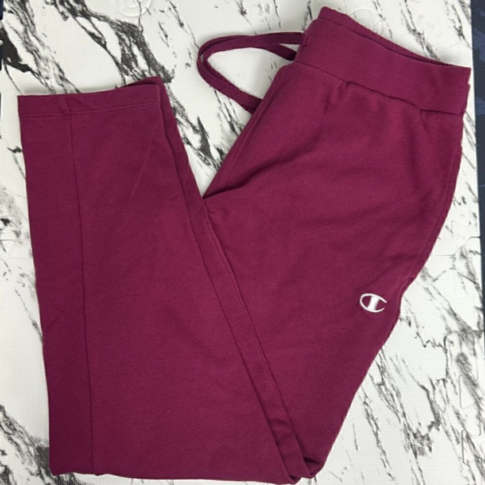 EUC - Champion Sweatpants - Dark Raspberry/Fuschia color Size L